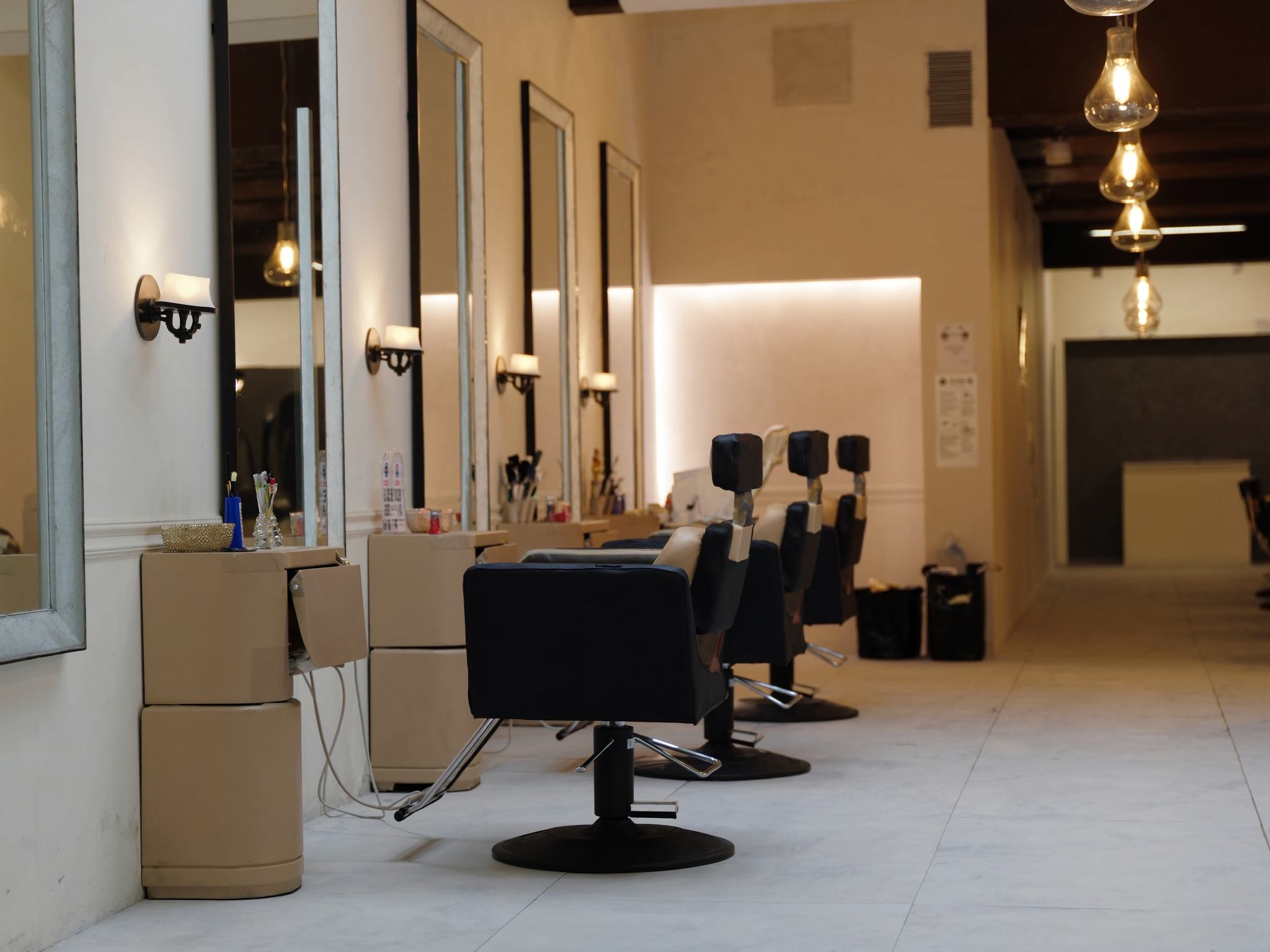 Salon fit-out — New hair salon wired end to end